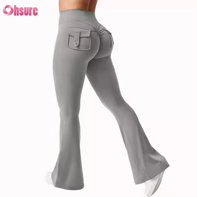 High Quality Sports Pants Comfortable Versatile Sports Leggings High Waist Pleated Yoga Leggings for Women