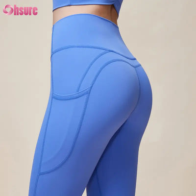 Women's High Quality Quick Dry Yoga Pants New Fashion Solid Pattern Gym Leggings for Fitness Workout