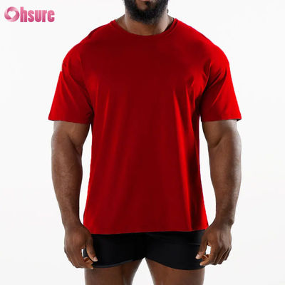 Men Sports New Arrival Crew Neck Breathable Sport T Shirt 95%Cotton 5%Spandex Material Gym Quick Dry T Shirt for Men