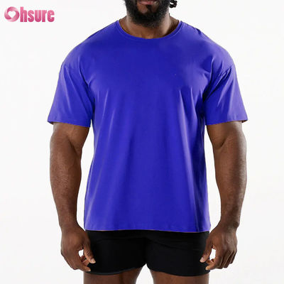Men Sports New Arrival Crew Neck Breathable Sport T Shirt 95%Cotton 5%Spandex Material Gym Quick Dry T Shirt for Men
