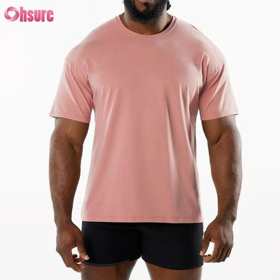 Men Sports New Arrival Crew Neck Breathable Sport T Shirt 95%Cotton 5%Spandex Material Gym Quick Dry T Shirt for Men