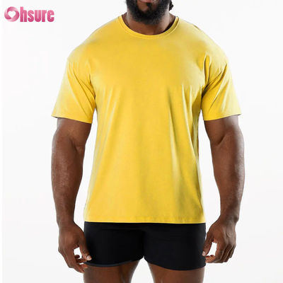 Men Sports New Arrival Crew Neck Breathable Sport T Shirt 95%Cotton 5%Spandex Material Gym Quick Dry T Shirt for Men
