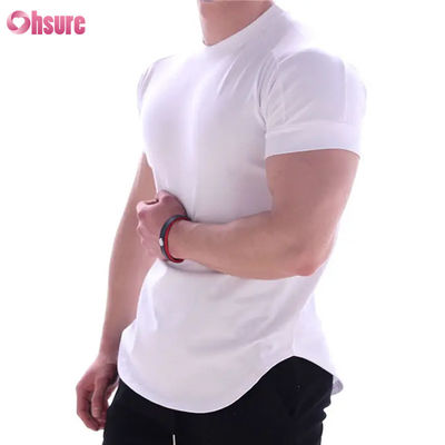 Men's Quick-Drying Sports T-Shirt Print Basketball Training Clothes with Stretch Short Sleeves for Running Fitness Gym Workouts
