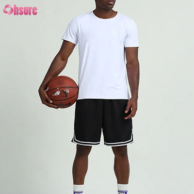 Custom Training Wear Summer Solid Color Short Sleeved Men's T-shirts Running Fitness Outdoor Basketball Sportswear for Men