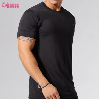 Wholesale Slim Fit Quick-dry High Quality Custom Screen Printing Short Sleeve Round Neck  Blank Sport Workout T Shirts for Men