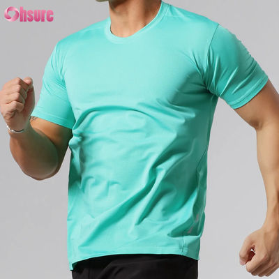 Wholesale Slim Fit Quick-dry High Quality Custom Screen Printing Short Sleeve Round Neck  Blank Sport Workout T Shirts for Men