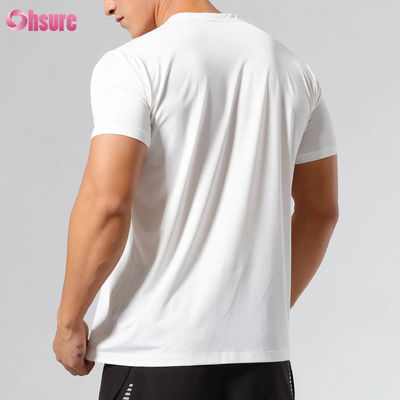 Wholesale Slim Fit Quick-dry High Quality Custom Screen Printing Short Sleeve Round Neck  Blank Sport Workout T Shirts for Men