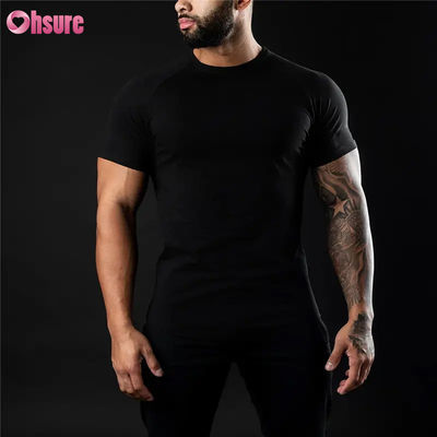 Wholesale New Style Men's Quick Dry Fitness Sports T-Shirts Casual Bodybuilding Custom Logo Clothing Knitted Fabric Print