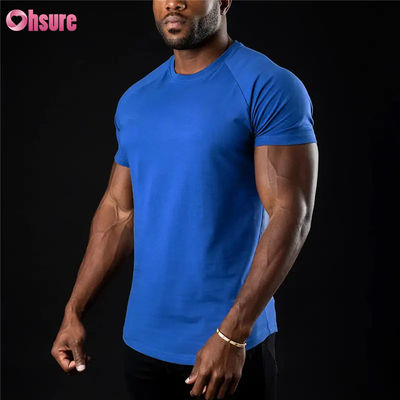 Wholesale New Style Men's Quick Dry Fitness Sports T-Shirts Casual Bodybuilding Custom Logo Clothing Knitted Fabric Print