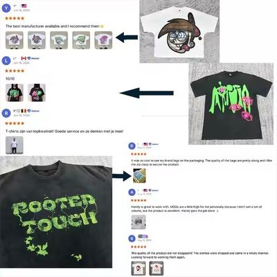 250-300gsm Drop Shoulder Graphic Heavyweight T-shirt Luxury Blank Heavy Cotton Streetwear Boxy Oversized  Men's Custom T Shirt