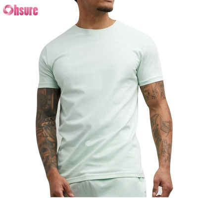 Wholesaler  Gym T Shirt  Custom Men's Sports T-Shirt - 100% Cotton, Spandex Blend, Running Gym Casual Wear, Short Sleeve