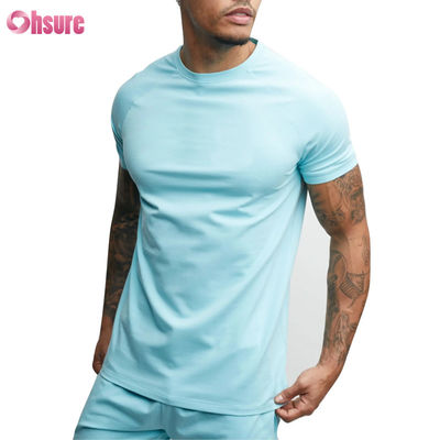 Wholesaler  Gym T Shirt  Custom Men's Sports T-Shirt - 100% Cotton, Spandex Blend, Running Gym Casual Wear, Short Sleeve