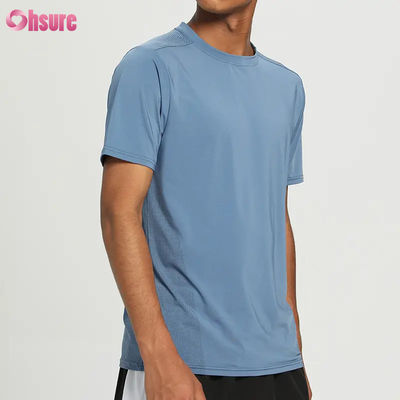 Wholesale Casual Short Sleeve Stretch Gym Tee LightWeight Breathable Slimfit Men T Shirts Training Fitness Running Sport T Shirt