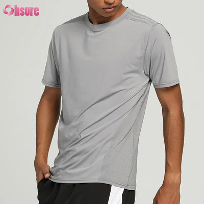 Wholesale Casual Short Sleeve Stretch Gym Tee LightWeight Breathable Slimfit Men T Shirts Training Fitness Running Sport T Shirt