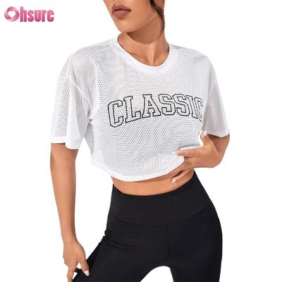 OEM Factory Price Summer Light Weight Outdoor Workout Mesh tank Top for Women