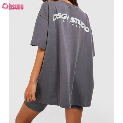 Unisex T Shirt High Quality Custom LOGO Design Blank Oversized O-Neck Tshirt for Women