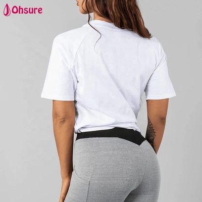 White Tee Shirt Breathable Cotton Spandex Loose Fit Workout Gym Wear Custom Sports T Shirts Top Quality Blank Girl Women Casual