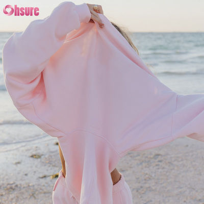 High Quality Women Hoodie Letter Printing Custom logo Heavyweight Polyester / Cotton Long Sleeve Warm Colorful Hoodies for Women