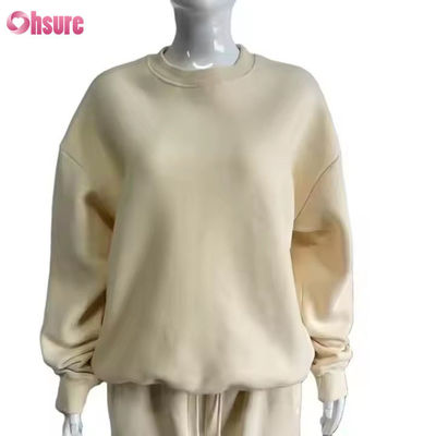 Custom Plus Size Casual Wear Fashion 2 Piece Set Jogger Sweatshirt Wide Leg Flared Sweatpants Tracksuit for Women