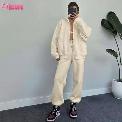 Winter Women's Cardigan Sweater Set Turtleneck Yoga Sports Comfortable Warm Trousers Outdoor Leisure Fitness Set