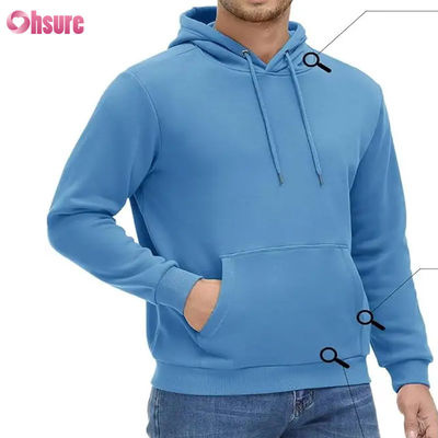 Men Active Hoodies Fleece Lined Sweatshirts Casual Athletic Workout Pullover With Pocket Blank Hoodie High Quality Woven 1 P