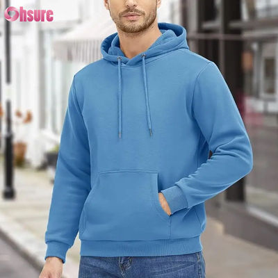 Men Active Hoodies Fleece Lined Sweatshirts Casual Athletic Workout Pullover With Pocket Blank Hoodie High Quality Woven 1 P
