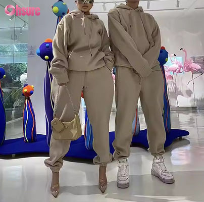 High Quality Fashion Sweatsuit Casual Hoodies Joggers Sets Custom Tracksuit Fleece Women Men Unisex Hoodie 2 Piece Set
