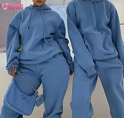 High Quality Fashion Sweatsuit Casual Hoodies Joggers Sets Custom Tracksuit Fleece Women Men Unisex Hoodie 2 Piece Set