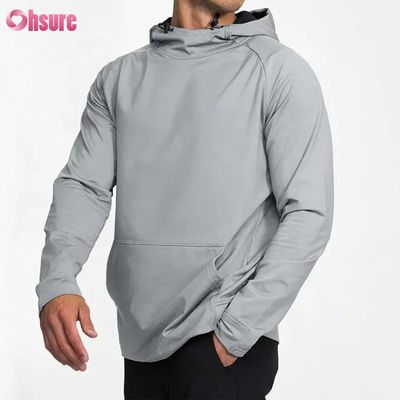 Wholesale Custom Puff Printing Pullover Hoodie for Men Athletic Fit Crossover Sweatshirt for Winter