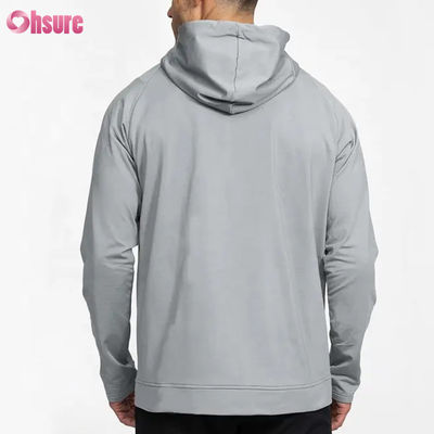 Wholesale Custom Puff Printing Pullover Hoodie for Men Athletic Fit Crossover Sweatshirt for Winter