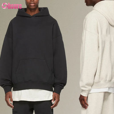 Fleece  Oversize Hoodies Casual Pullovers Tracksuit Men Hoodies Long Sleeve Crew Neck Cotton Jersey Fabric Winter Jacket for Men