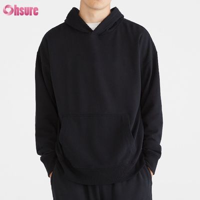 Wholesale Spring and Autumn Cotton French Terry Pocket Casual Hoodie for Men