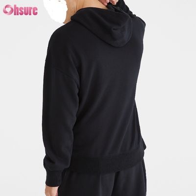 Wholesale Spring and Autumn Cotton French Terry Pocket Casual Hoodie for Men