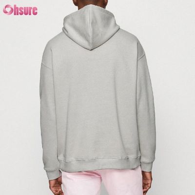 Wholesale Comfortable Regular Fit Solid Color Full Length Sleeve Casual Hoodie for Men