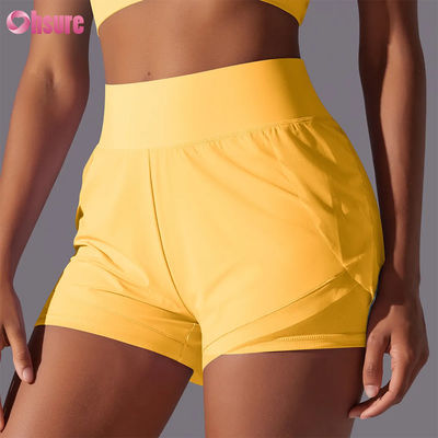 2025 Women's High Waist Breathable Fitness Jogger Shorts Wholesale Summer Training Running Sports Pants Hot New Design