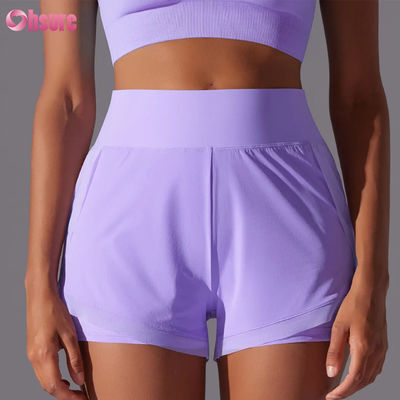 2025 Women's High Waist Breathable Fitness Jogger Shorts Wholesale Summer Training Running Sports Pants Hot New Design