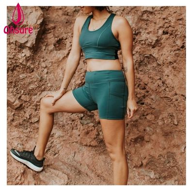 Gym Short Pants Customized Workout Biker Shorts Women Fitness Shorts With Side Pockets Workout High Waist Biker Shorts 10-12days