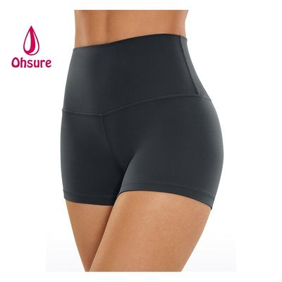 Wholesale Womens Fitness Sports Shorts Running Bike Shorts Hign Waist Yoga Activewear Shorts Custom Logo Solid Casual Knitting