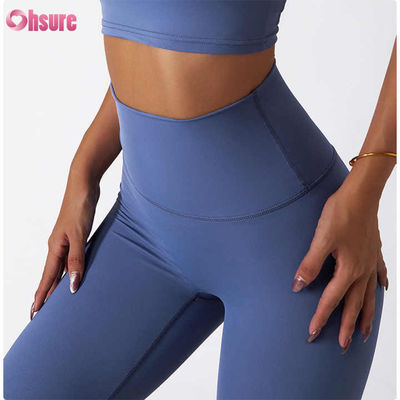 High Waist Butt-lifting Fitness Yoga Leggings Nude Squatproof Outdoor Cycling Running Pants Skin Friendly Workout Tights