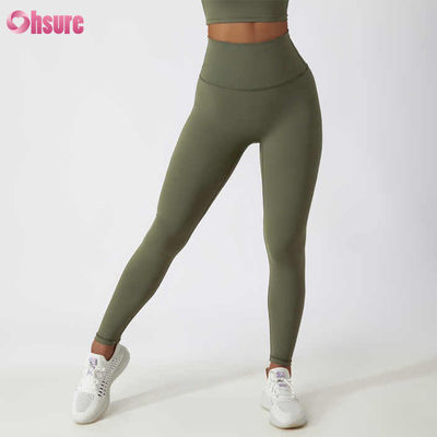 High Waist Butt-lifting Fitness Yoga Leggings Nude Squatproof Outdoor Cycling Running Pants Skin Friendly Workout Tights