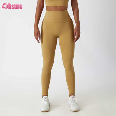 High Waist Butt-lifting Fitness Yoga Leggings Nude Squatproof Outdoor Cycling Running Pants Skin Friendly Workout Tights
