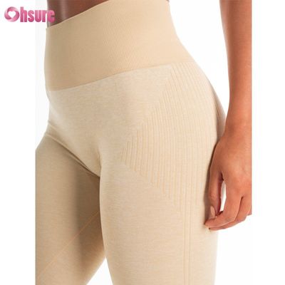 Oem Factory Direct Sale Sports Pants Solid Color Customizable Sweatpants Fitness Wear Seamless Design Leggings for Women