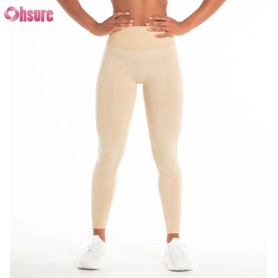 Oem Factory Direct Sale Sports Pants Solid Color Customizable Sweatpants Fitness Wear Seamless Design Leggings for Women