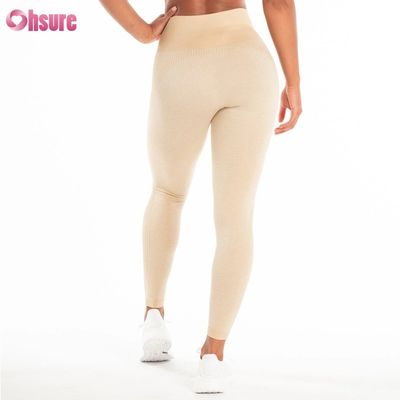 Oem Factory Direct Sale Sports Pants Solid Color Customizable Sweatpants Fitness Wear Seamless Design Leggings for Women