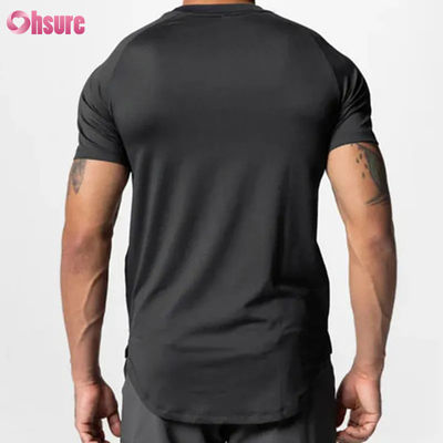 Size Men Gym Shirts Top Blank Silk Screen Printing Short Sleeve Quick Dry Cotton Crew Neck Oversized Sports T-shirts