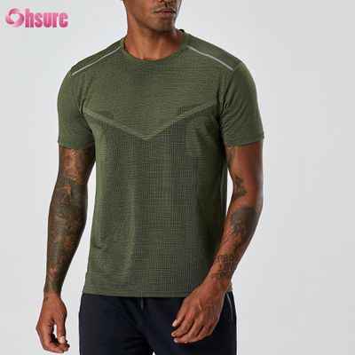 Top Quality Professional Men's Sports T-shirt Summer Breathable Fitness Wear Custom logo Fast Dry Polyester Athletic Tops