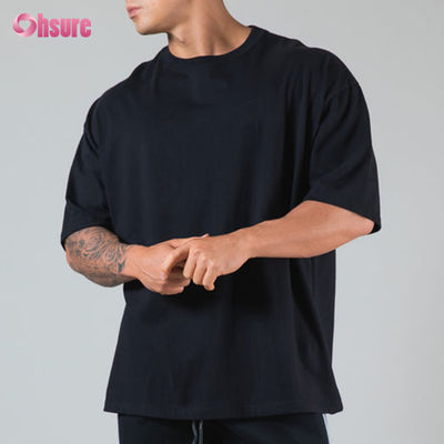 Custom 220 Gsm High Quality Oversized T Shirt Heavy Weight Cotton Custom T Shirt Heavy Cotton Gym Oversized Men T-Shirt Sport