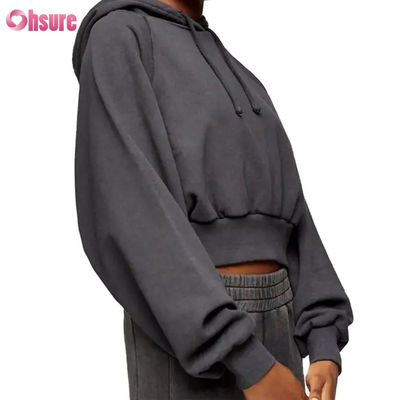 2024 New Fashion High Quality Women's French Terry Fleece Cotton Hoodie Winter Hooded Sweater with Printed Design