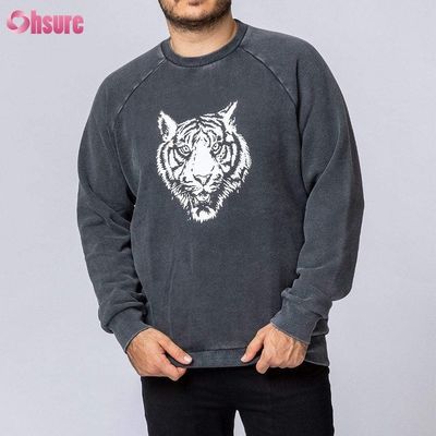 Crew Neck Sweatshirts Casual Pullovers Men Hoodies Print High Quality Cotton Fleece Winter Clothes for Men Jersey Fabric Knitted