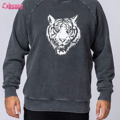 Crew Neck Sweatshirts Casual Pullovers Men Hoodies Print High Quality Cotton Fleece Winter Clothes for Men Jersey Fabric Knitted